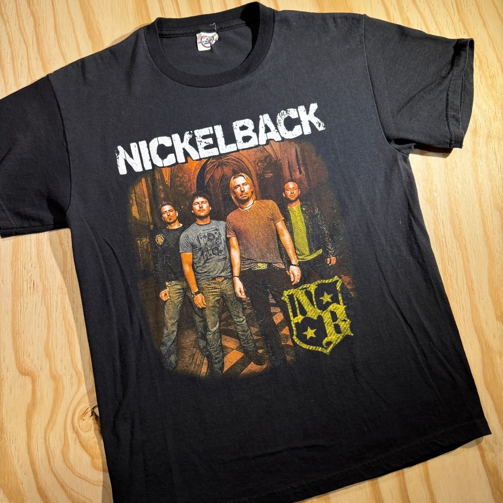 Delta Men's T-Shirt Black Nickelback Dark Horse Tour Rock Band Graphic Size S